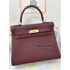 Kelly28cm K1/Rouge Grenat   Togo Gold Hardware