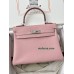 Kelly28cm 3Q/Rose Sakura Togo Silver Hardware
