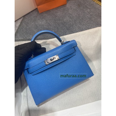 mini Kelly 0F/Blue Frida  Chevre