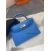 mini Kelly 0F/Blue Frida Chevre