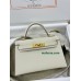 mini Kelly 10/Craie Epsom Gold Hardware