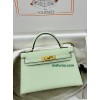 mini Kelly 0S  vertdeau   Hermes Vert fizz  Epsom Gold Hardware