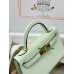 mini Kelly 0S vertdeau Hermes Vert fizz Epsom Gold Hardware