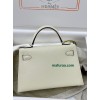 mini Kelly I2/Nata  Epsom Silver Hardware
