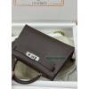 mini Kelly 46//Ebene Epsom Silver Hardware