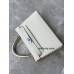 mini Kelly 10/Craie Epsom Silver Hardware
