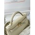 mini Kelly 10/Craie Epsom Gold Hardware