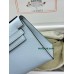 Kelly Pochette 7R/Azur Epsom Silver Hardware