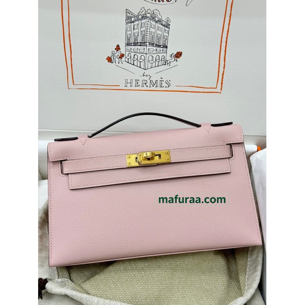 Kelly Pochette  3Q/Rose Sakura   Epsom Gold Hardware