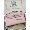 Kelly Pochette 3Q/Rose Sakura  Epsom Silver Hardware