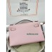 Kelly Pochette 3Q/Rose Sakura Epsom Silver Hardware