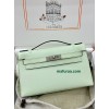 Kelly Pochette 0S vertdeau   Hermes Vert fizz Epsom Silver Hardware