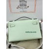 Kelly Pochette 0S vertdeau   Hermes Vert fizz Epsom Silver Hardware