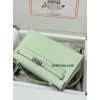 Kelly Pochette 0S vertdeau   Hermes Vert fizz Epsom Silver Hardware