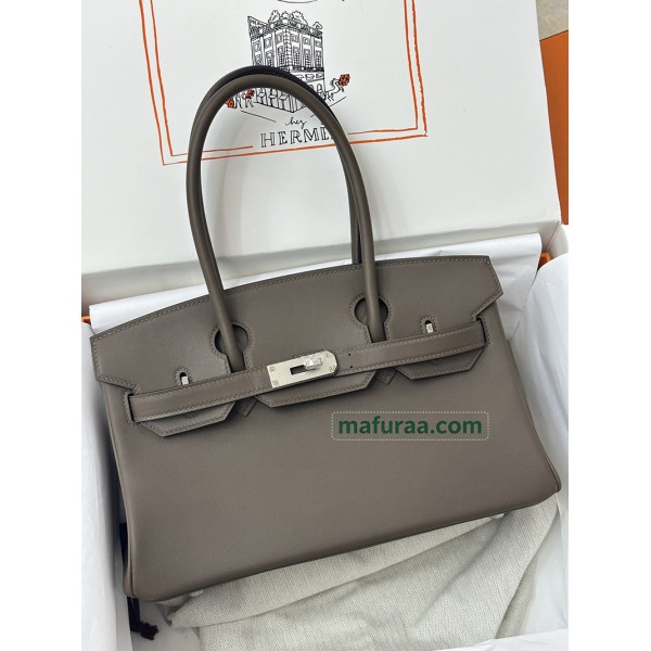 shoulder birkin 29cm swift  troupe grey 18/Étoupe Grey (Étoupe)   swift 