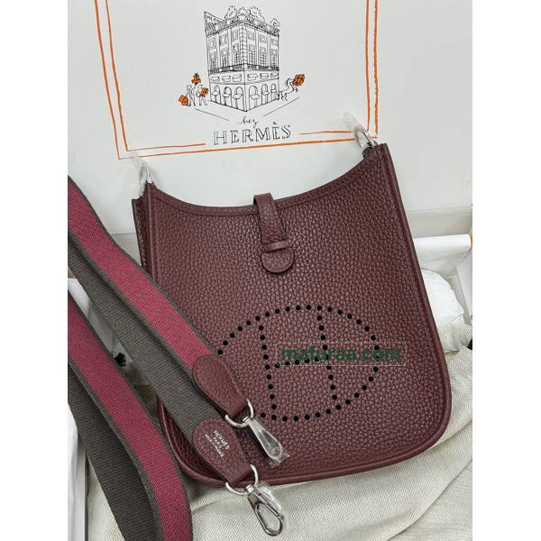 mini Evelyn 57/Bordeaux  CLEMENCE  TC Silver Hardware