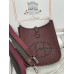 mini Evelyn 57/Bordeaux CLEMENCE TC Silver Hardware
