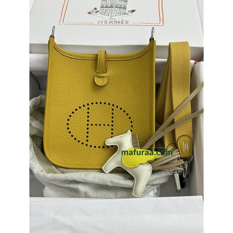 mini Evelyn 9D/Jaune Ambre  CLEMENCE  TC Silver Hardware
