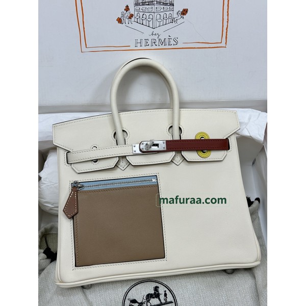 birkin 25cm I2/Silver Hardware