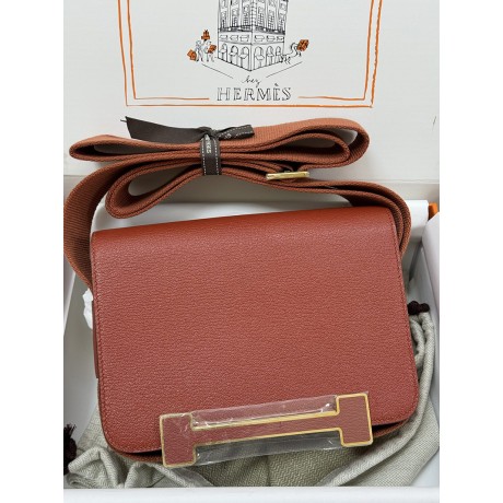 Geta 36/Brique   Gold Hardware  Chevre