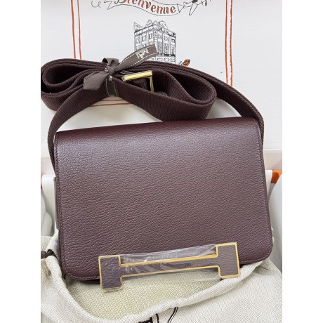 Geta 0G/Rouge Sellier   Gold Hardware  Chevre