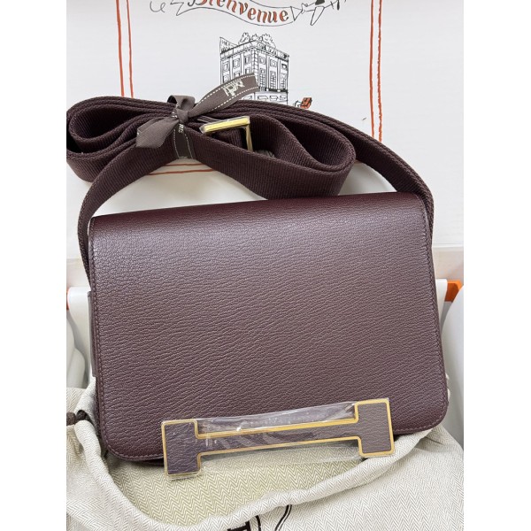 Geta 0G/Rouge Sellier   Gold Hardware  Chevre