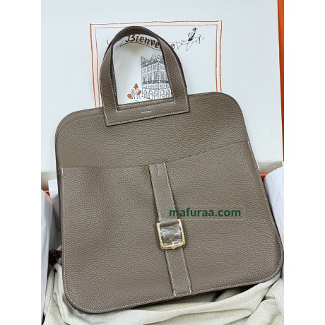 Halzan 31cm 18/Étoupe Grey (Étoupe)  CLEMENCE  TC Gold Hardware