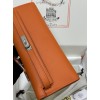 Kelly cut 31cm 93/Orange  swift  Silver Hardware