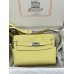 Kelly messenger 25cm 1Z/Jaune Poussin Silver Hardware
