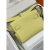 Kelly messenger 25cm 1Z/Jaune Poussin   Silver Hardware